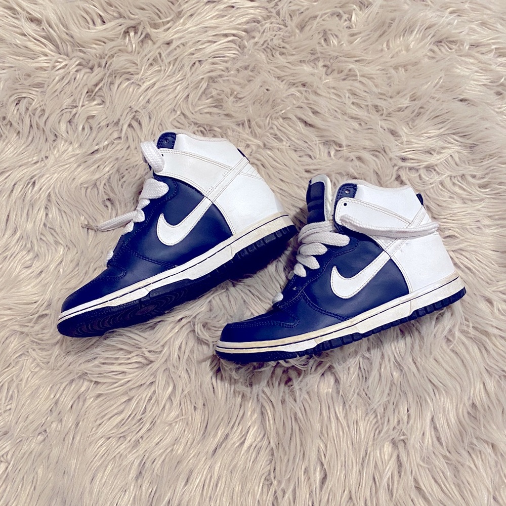 Nike Dunk High 2006 | Navy & White 4.5 Men’s/youth